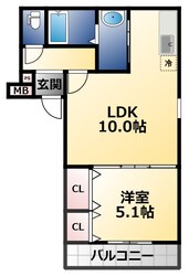 マック　プラージュ　エッジの物件間取画像